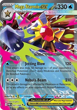 Mega Starmie ex (POR 021)