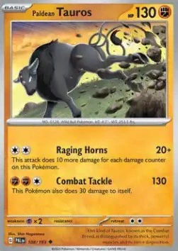 Paldean Tauros (PAL 108)