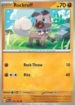 Rockruff RH (PAL 116)