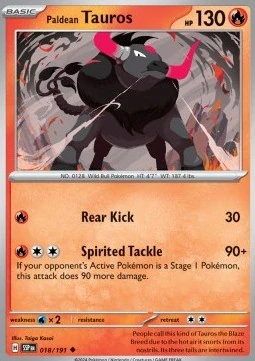 Paldean Tauros RH (SSP 018)