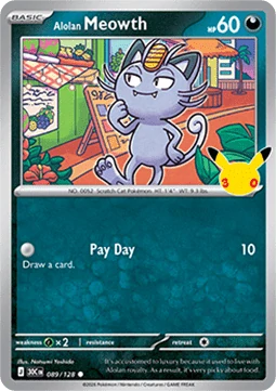 Alolan Meowth HOLO (30C 089)