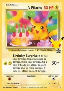 Birthday Pikachu (CEL 24)