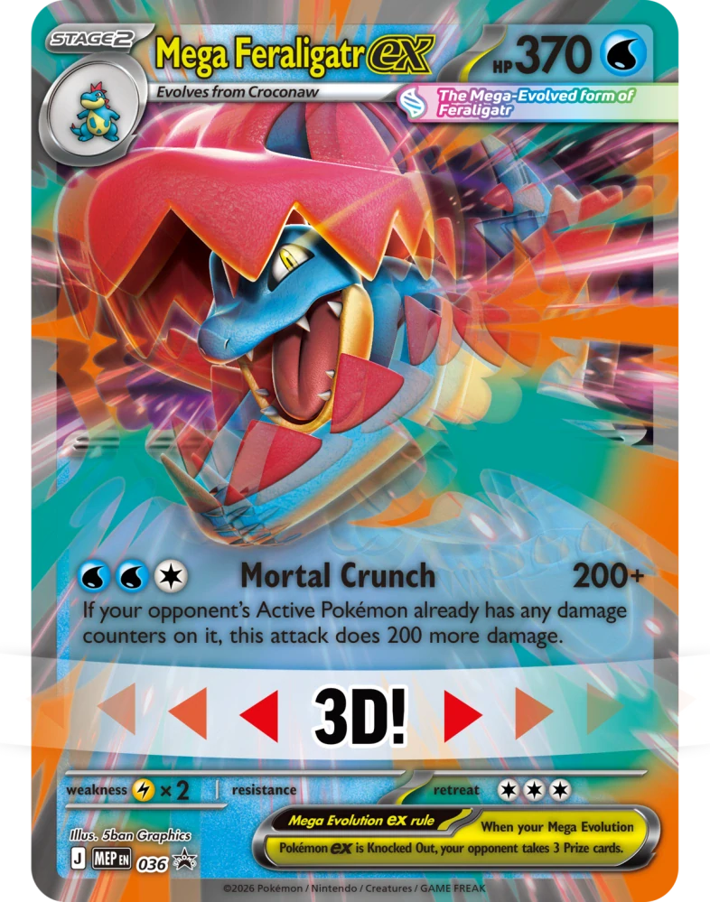Pokémon TCG Ascended Heroes - Mega Feraligatr ex Box