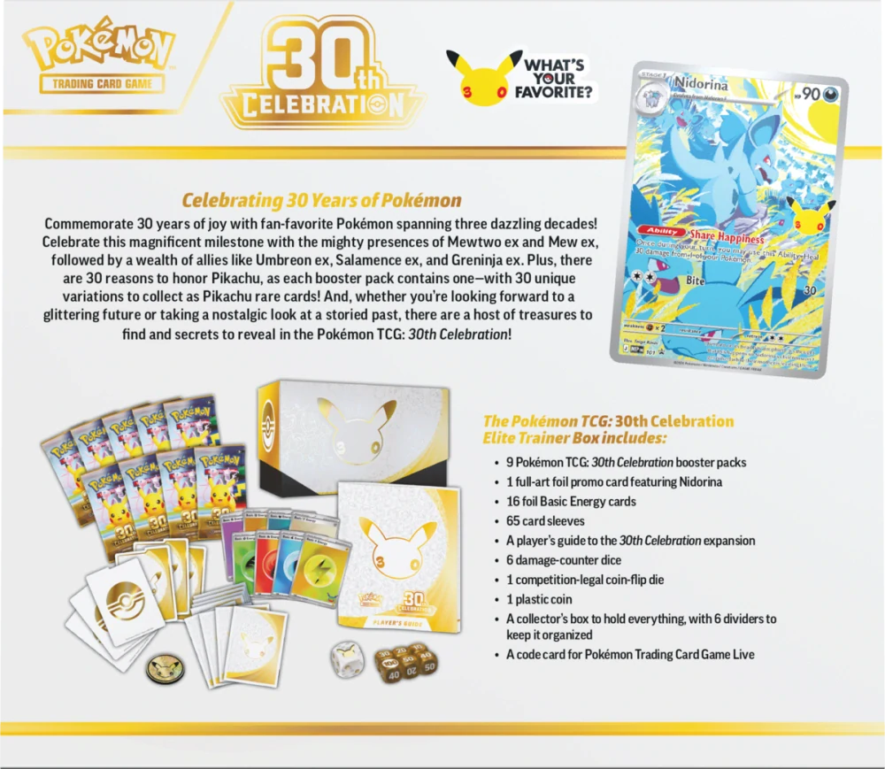 Pokémon TCG 30th Celebration ETB