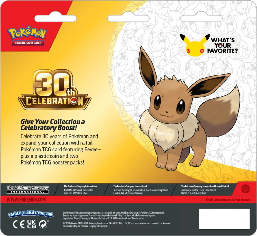 Pokémon TCG 30th Celebration 2-Pack Blister