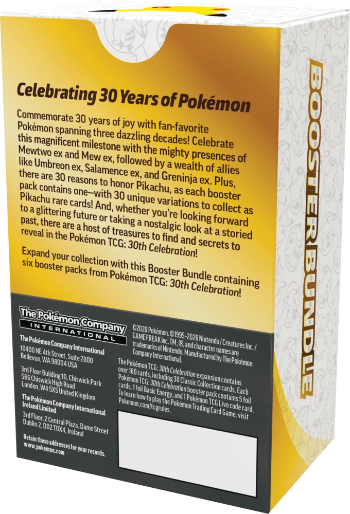 Pokémon TCG 30th Celebration Booster Bundle 