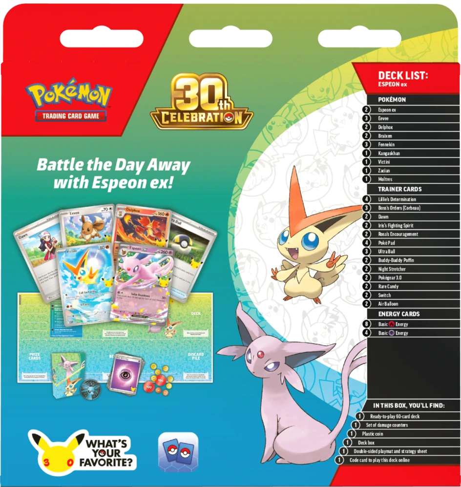 Pokémon TCG 30th Celebration Battle Deck Espeon  