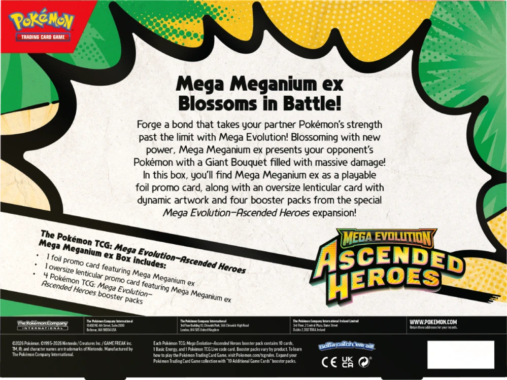 Pokémon TCG Ascended Heroes - Mega Meganium ex Box