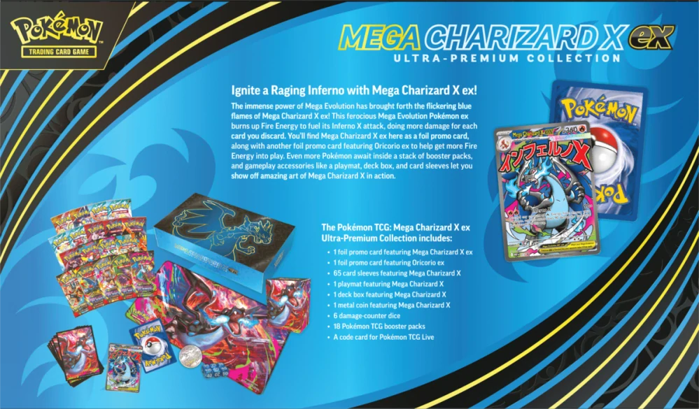 Pokémon TCG Mega Charizard X ex Ultra Premium Collection