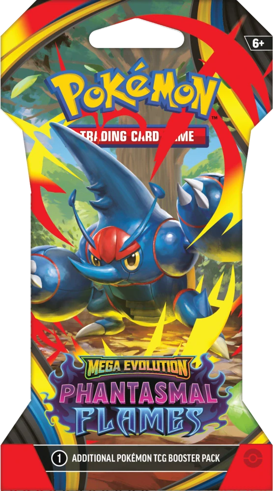 Pokémon TCG Phantasmal Flames - 1 Blister Booster