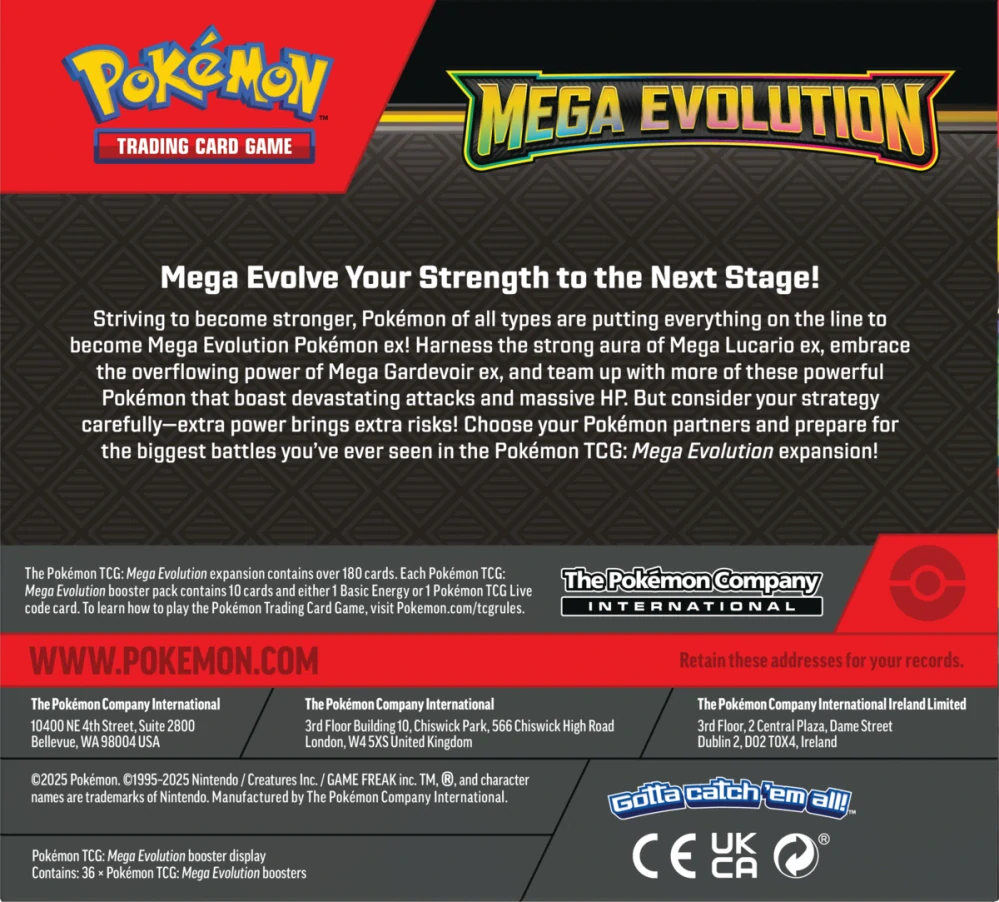 Pokémon TCG Mega Evolution Booster Box