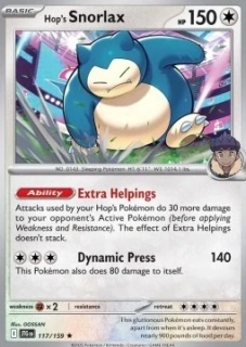 Hop's Snorlax HOLO (JTG 117)