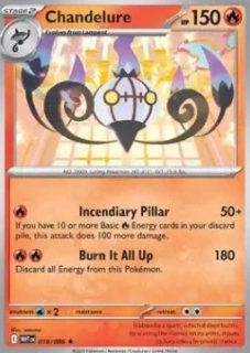 Chandelure HOLO (WHT 018)