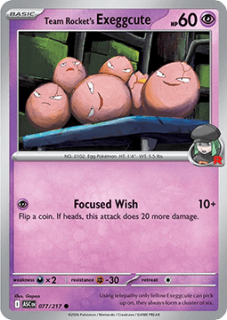 Team Rocket's Exeggcute (ASC 077)