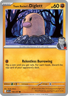 Team Rocket's Diglett (ASC 100)