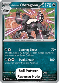 Galarian Obstagoon RH (xASC 132)