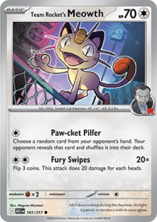 Team Rocket's Meowth (ASC 161)