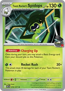 Team Rocket's Spidops HOLO (ASC 019)