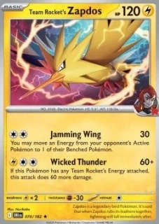 Team Rocket's Zapdos RH (DRI 070)