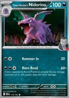Team Rocket's Nidorino RH (DRI 118)