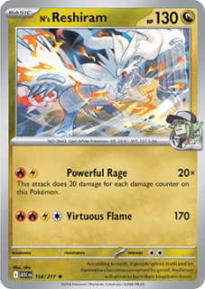 N's Reshiram HOLO (ASC 154)