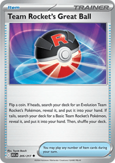 Team Rocket's Great Ball (ASC 205)