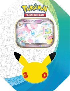 Pokémon TCG 30th Celebration ex Tin Sylveon 