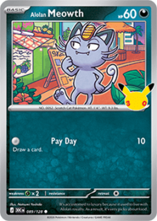 Alolan Meowth HOLO (30C 089)