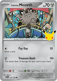 Galarian Meowth HOLO (30C 101)