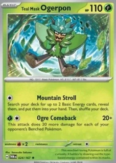 Teal Mask Ogerpon HOLO (TWM 024)